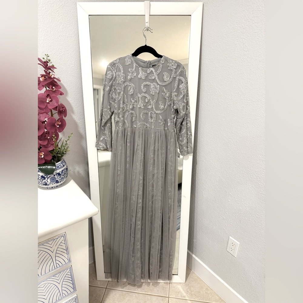 BOGO50 Elegant Sequined Evening Gown/Bridesmaid Dress *Modest*